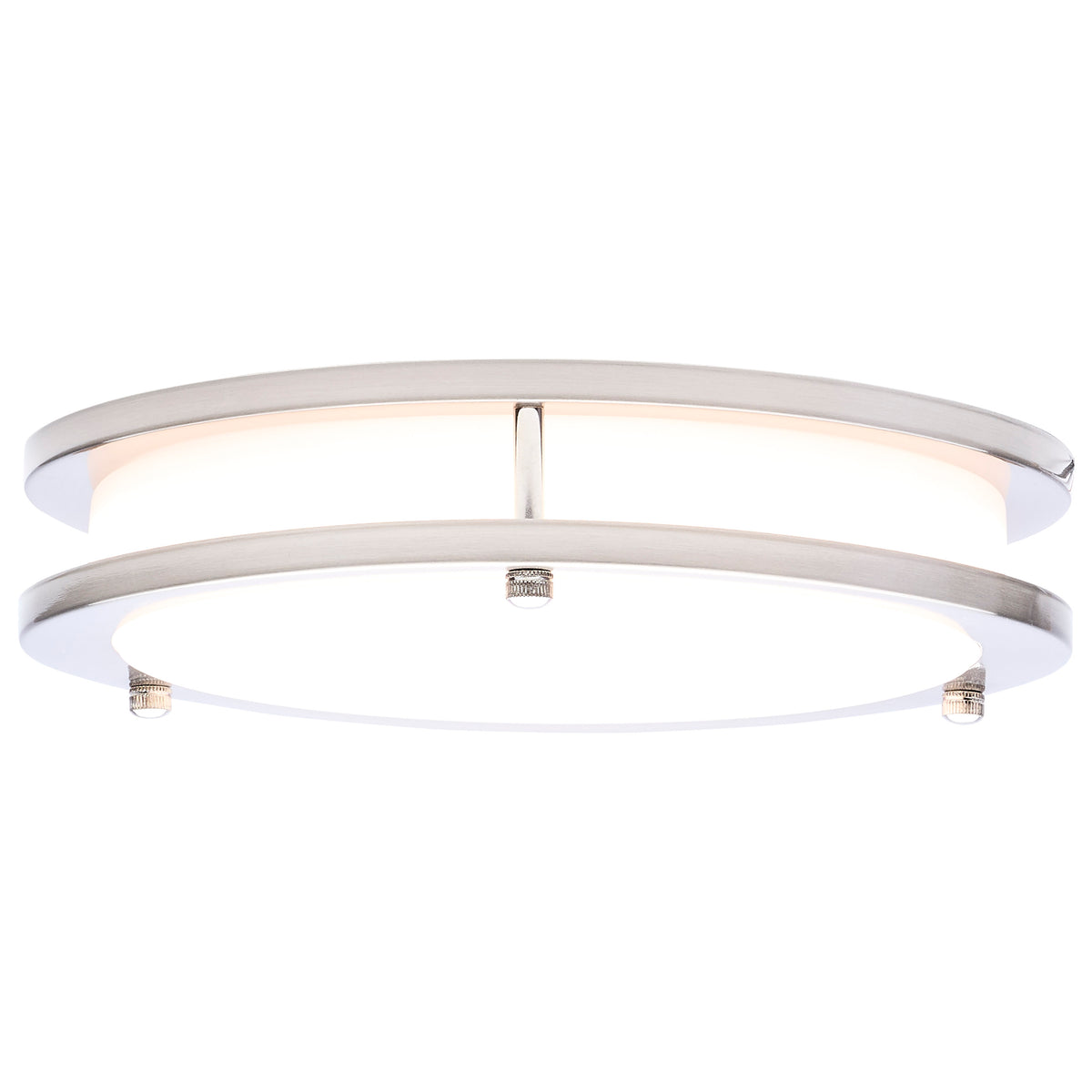 Glamour - LED 10 Inch Flush Mount - Brushed Nickel Finish - 27K/3K/35K/4K/5K CCT Selectable
