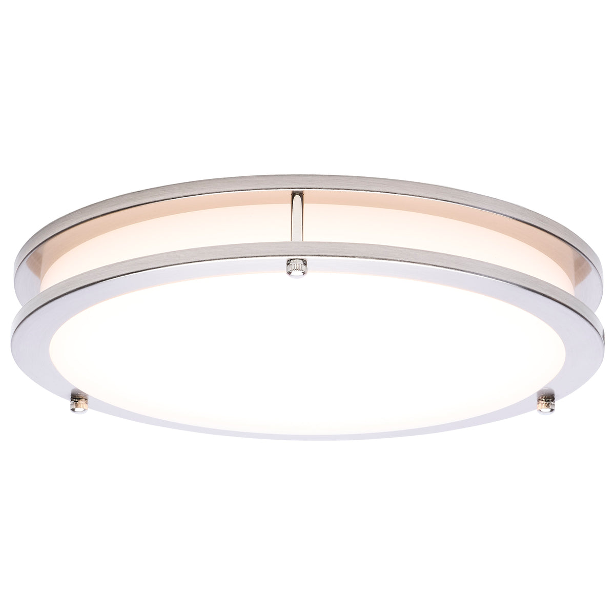 Glamour - LED 13 Inch Flush Mount - Brushed Nickel Finish - 27K/3K/35K/4K/5K CCT Selectable
