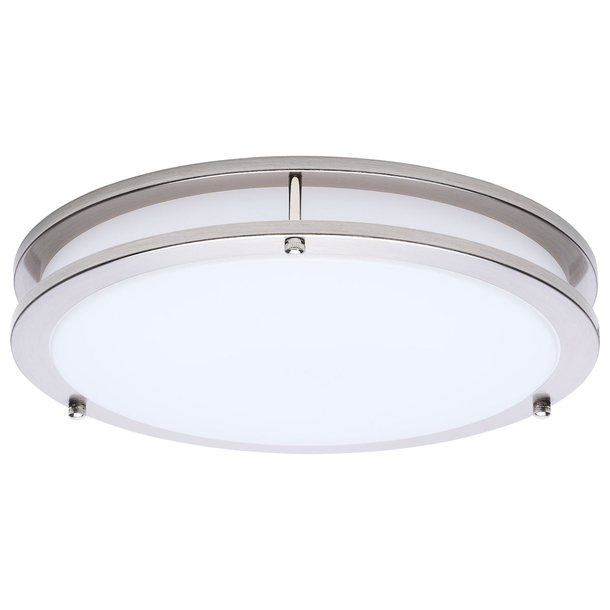 Glamour - LED 13 Inch Flush Mount - Brushed Nickel Finish - 27K/3K/35K/4K/5K CCT Selectable