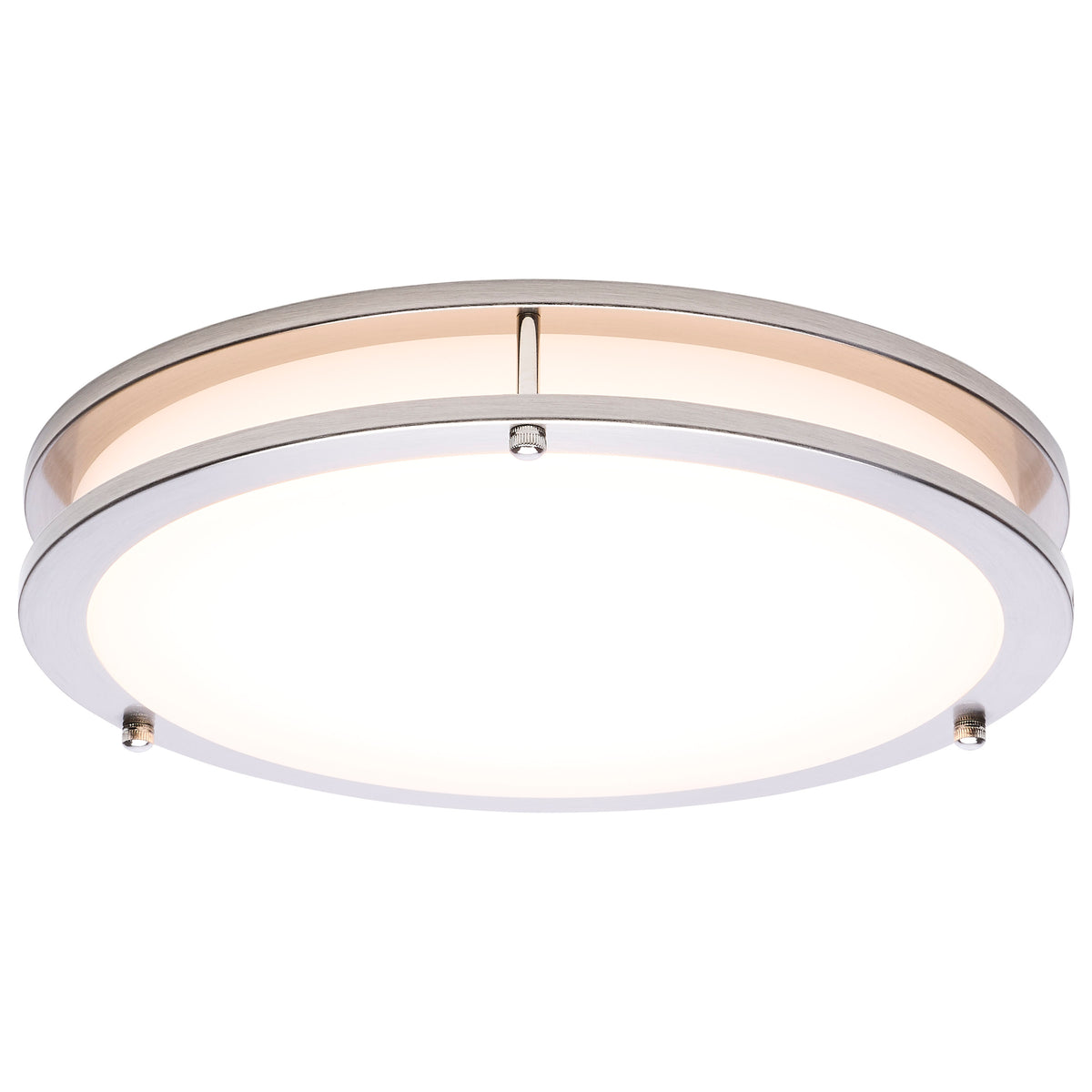 Glamour - LED 13 Inch Flush Mount - Brushed Nickel Finish - 27K/3K/35K/4K/5K CCT Selectable