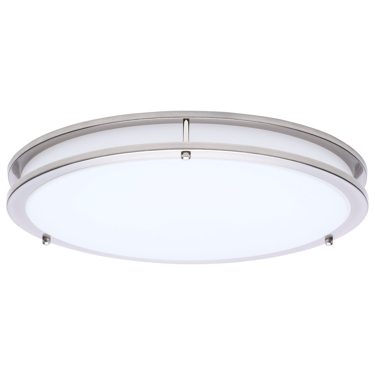 Glamour - LED 17 Inch Flush Mount - Brushed Nickel Finish - 27K/3K/35K/4K/5K Selectable