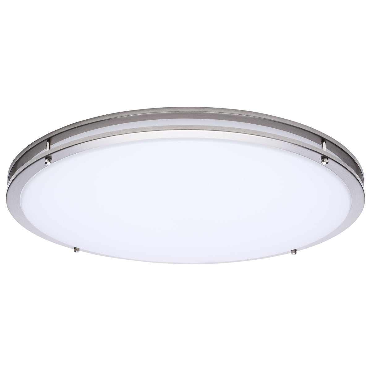 Glamour - LED 24 Inch Flush Mount - Brushed Nickel Finish - 27K/3K/35K/4K/5K CCT Selectable