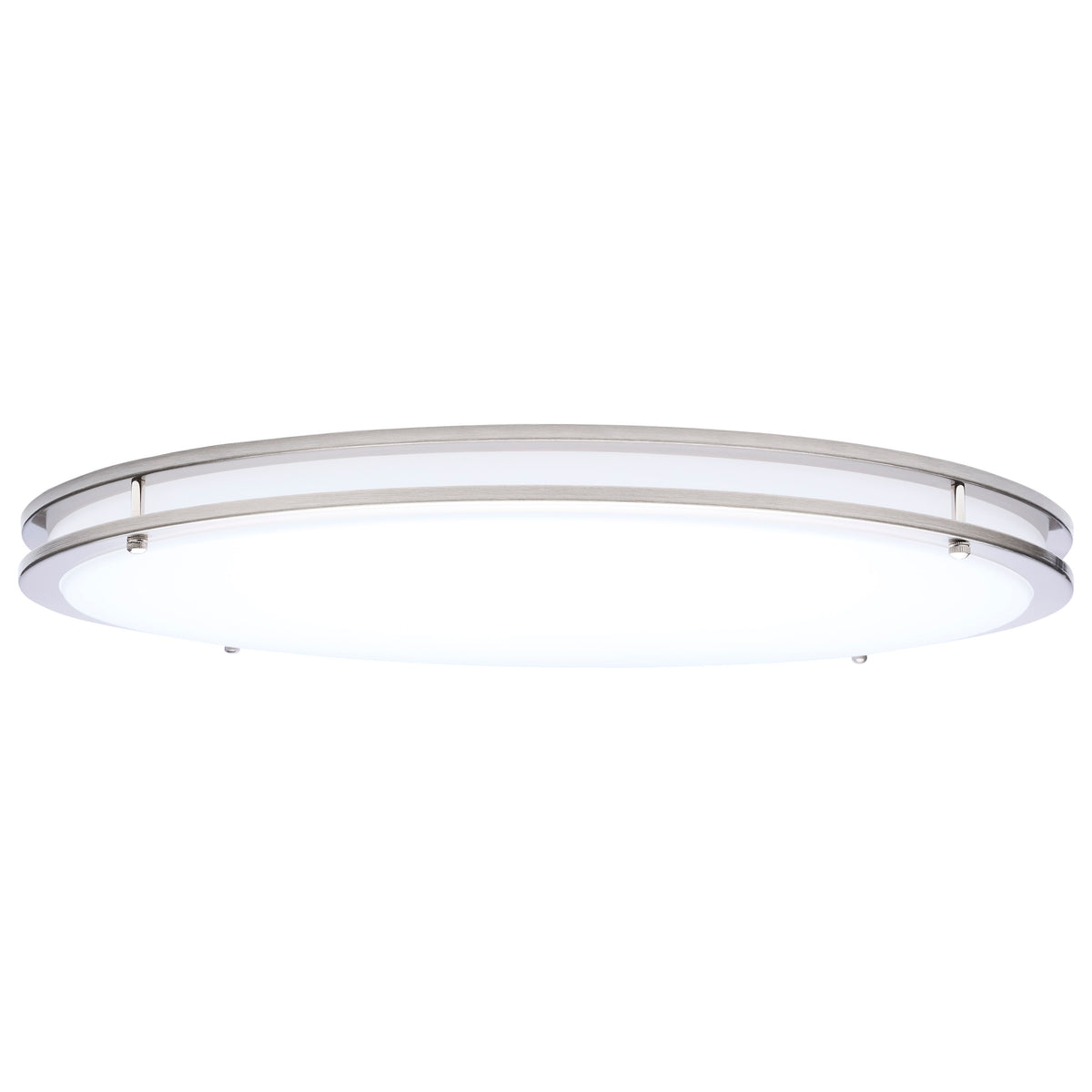 Glamour - LED 24 Inch Flush Mount - Brushed Nickel Finish - 27K/3K/35K/4K/5K CCT Selectable