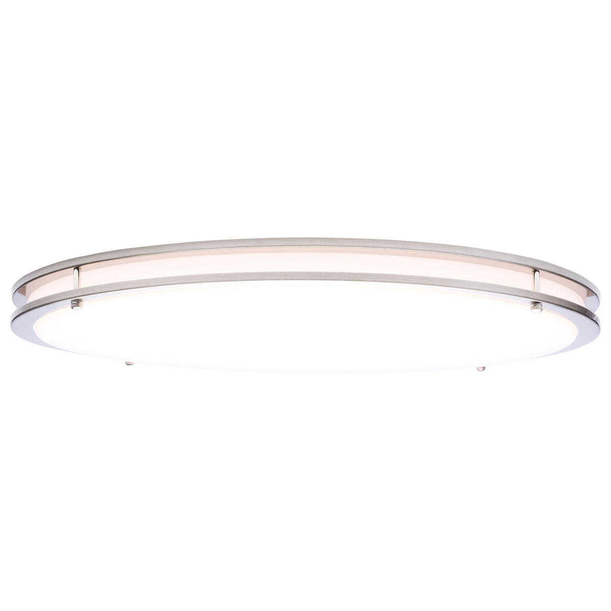 Glamour - LED 24 Inch Flush Mount - Brushed Nickel Finish - 27K/3K/35K/4K/5K CCT Selectable