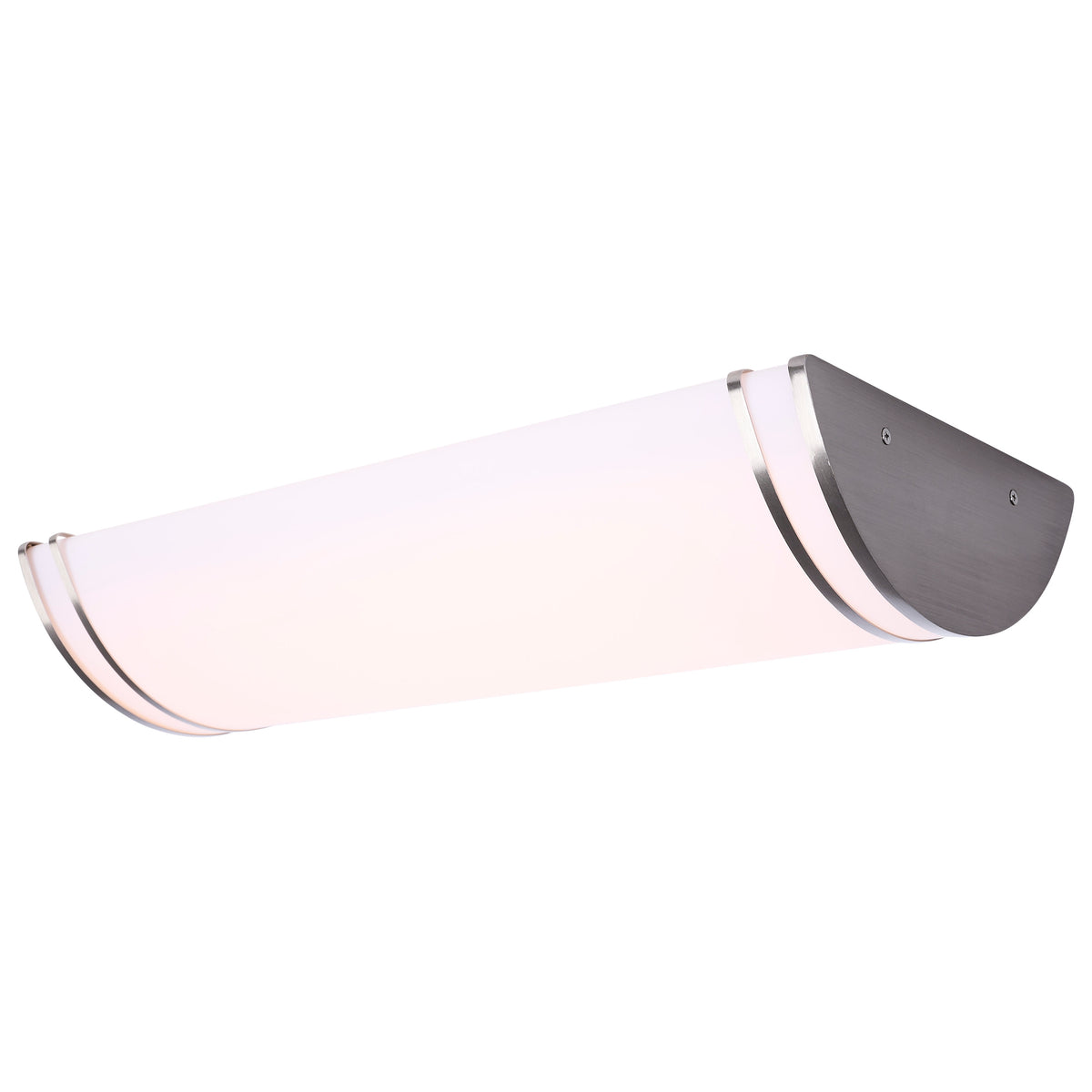 Glamour - LED 25 Inch Linear Flush Mount - Brushed Nickel Finish - 27K/3K/35K/4K/5K CCT Selectable