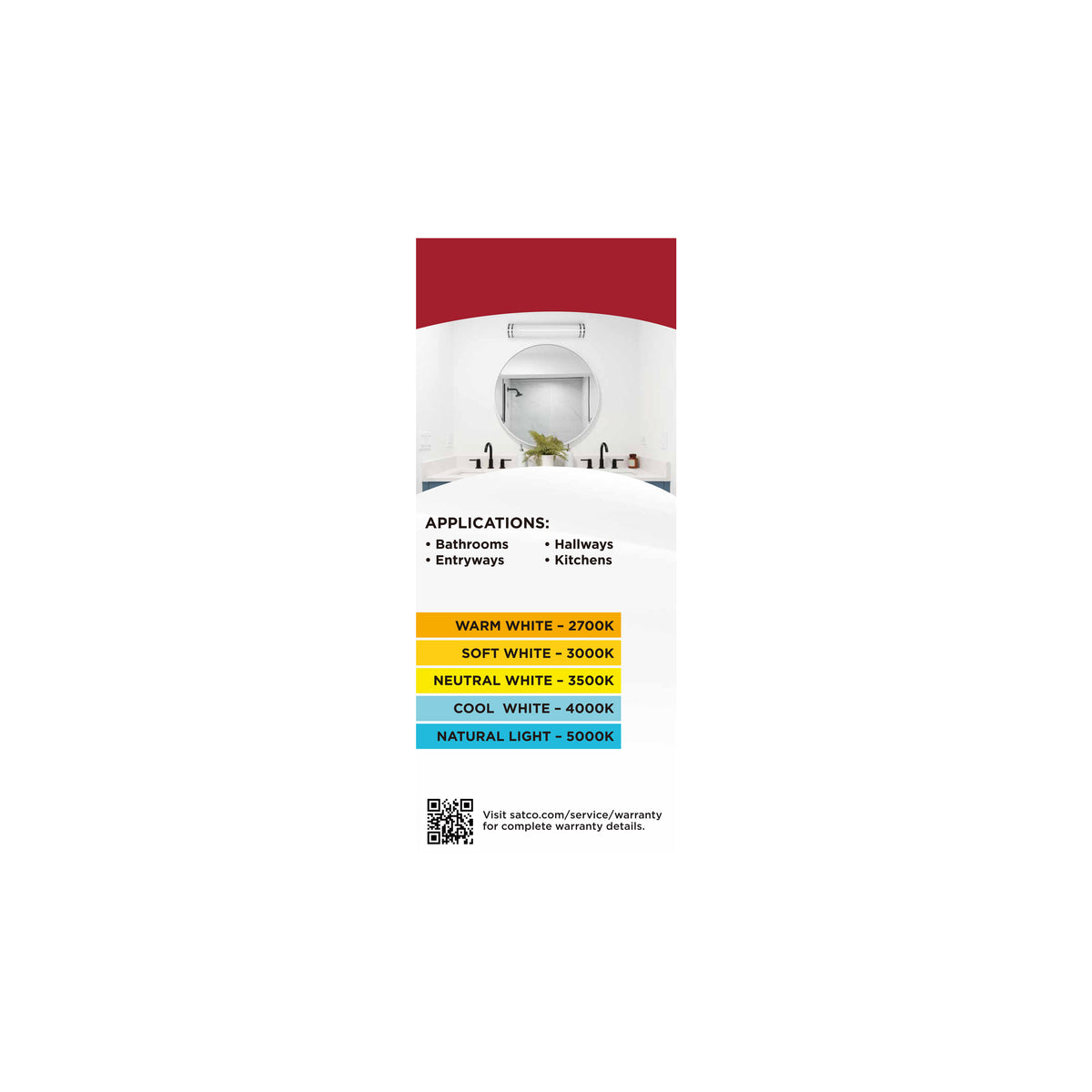 Glamour - LED 25 Inch Linear Flush Mount - Brushed Nickel Finish - 27K/3K/35K/4K/5K CCT Selectable