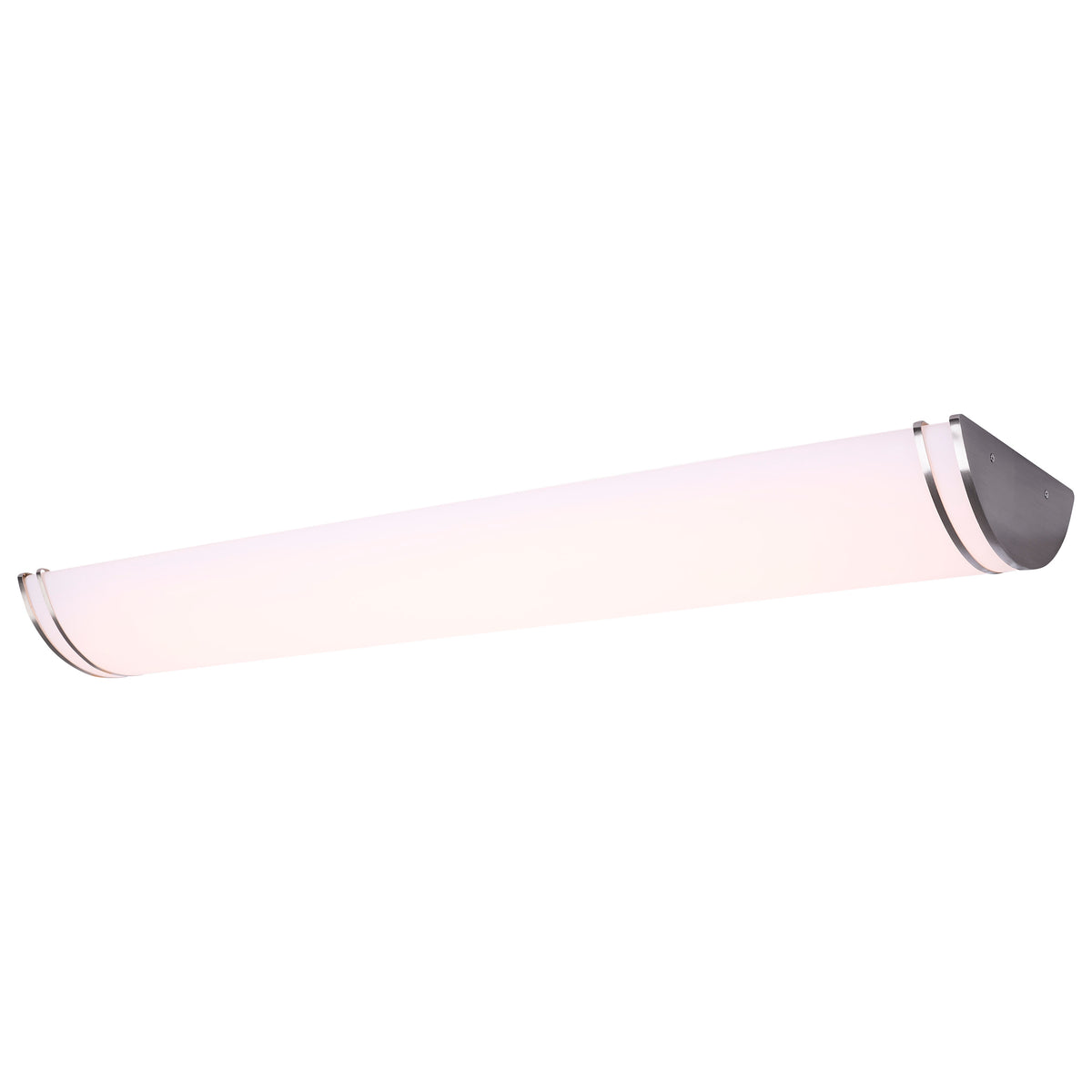 Glamour - LED 50 Inch Linear Flush Mount - Brushed Nickel Finish - 27K/3K/35K/4K/5K CCT Selectable