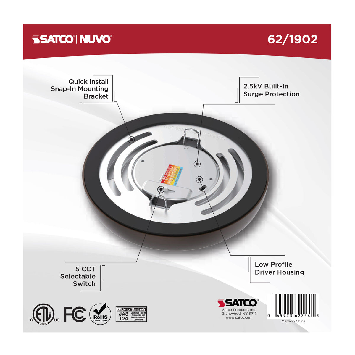 Blink Performer - 8 Watt LED - 5 Inch Round Fixture - Bronze Finish - 5 CCT Selectable