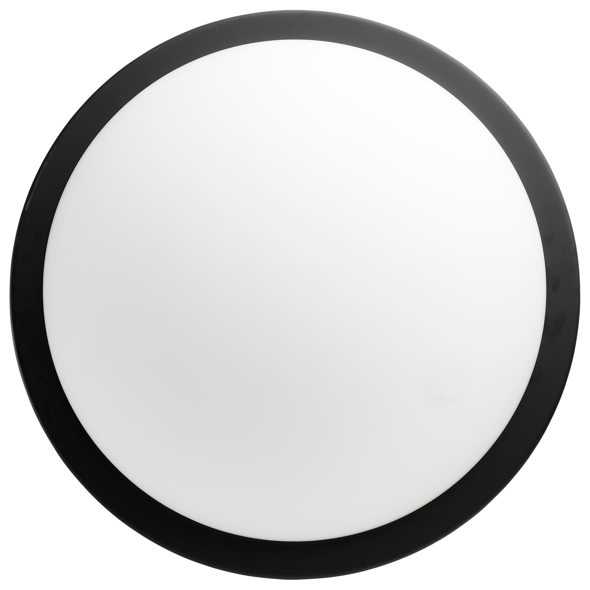 Button - 13 Inch LED Flush Mount Fixture - Matte Black Finish - CCT Selectable - 120 Volts