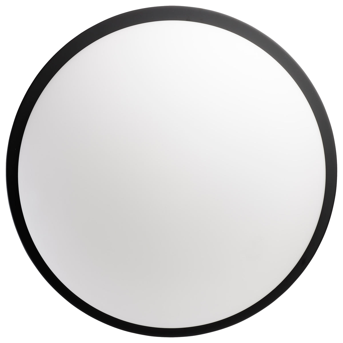 Button - 17 Inch LED Flush Mount Fixture - Matte Black Finish - CCT Selectable - 120 Volts