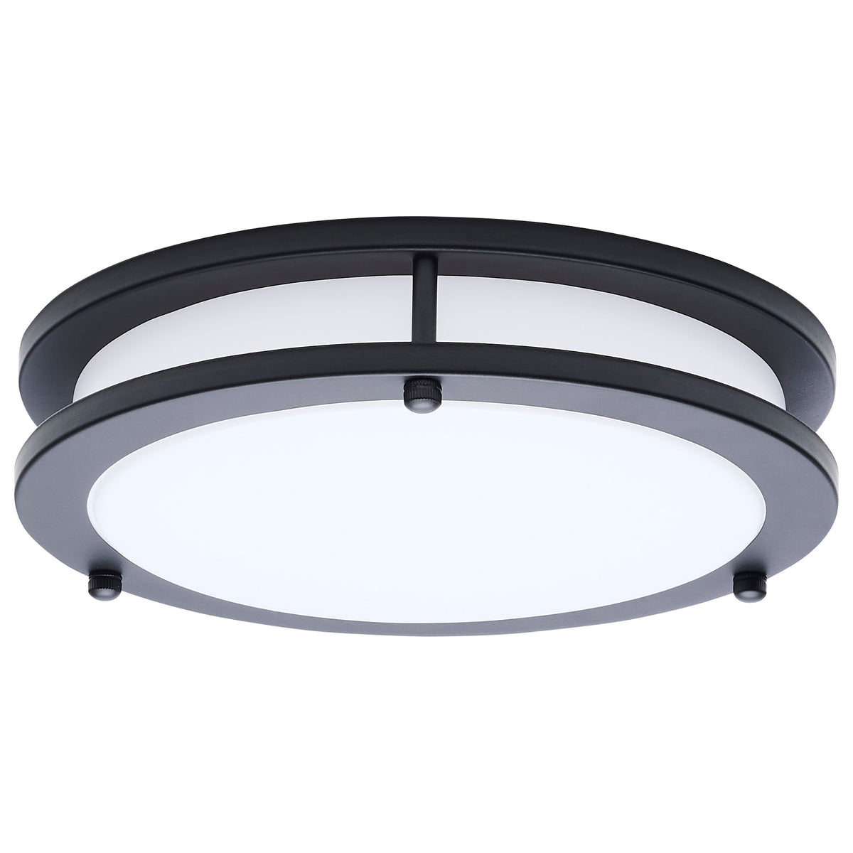 Glamour - LED 10 Inch Flush Mount - Black Finish - 27K/3K/35K/4K/5K Selectable lighting product