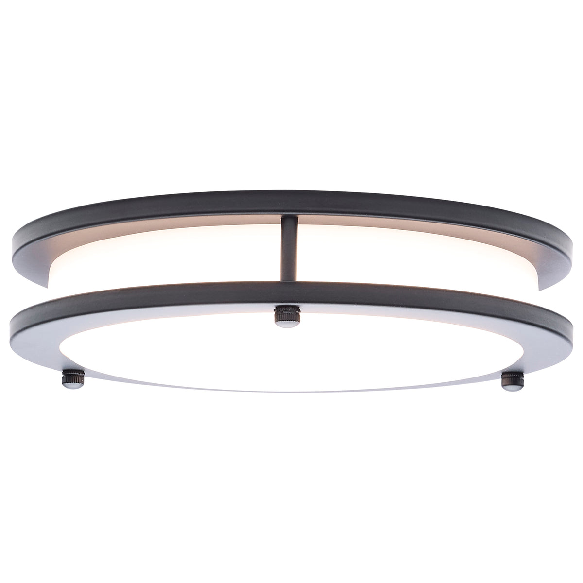 Glamour - LED 10 Inch Flush Mount - Black Finish - 27K/3K/35K/4K/5K CCT Selectable
