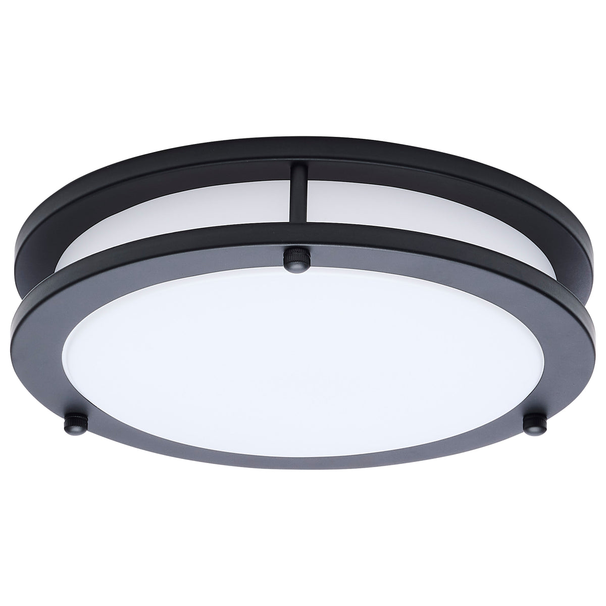 Glamour - LED 10 Inch Flush Mount - Black Finish - 27K/3K/35K/4K/5K CCT Selectable