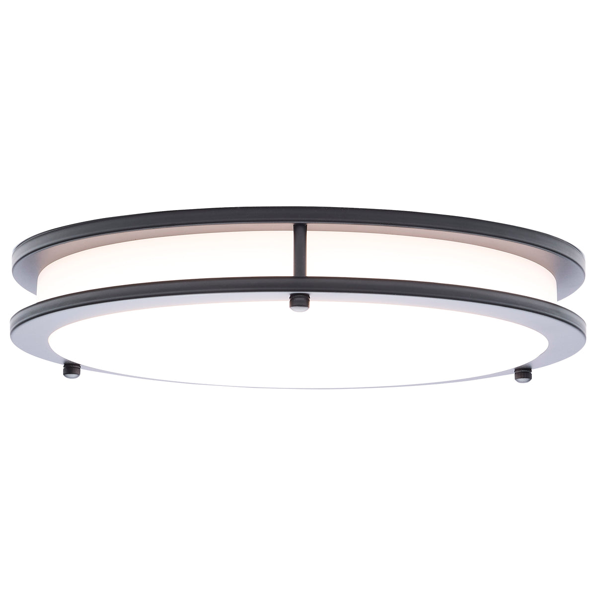 Glamour - LED 13 Inch Flush Mount - Black Finish - 27K/3K/35K/4K/5K CCT Selectable