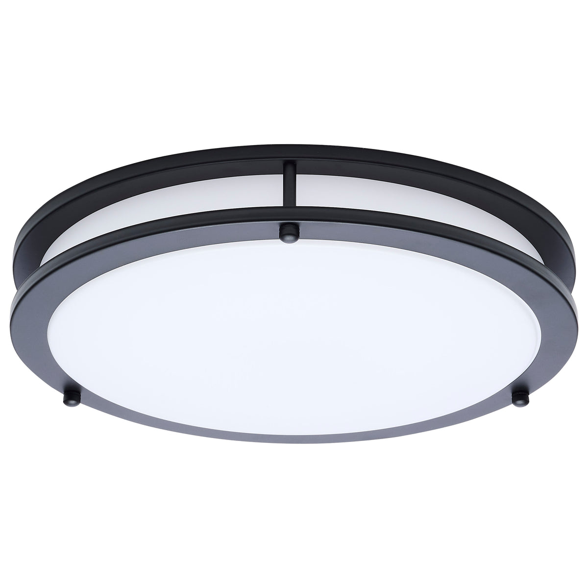 Glamour - LED 13 Inch Flush Mount - Black Finish - 27K/3K/35K/4K/5K CCT Selectable