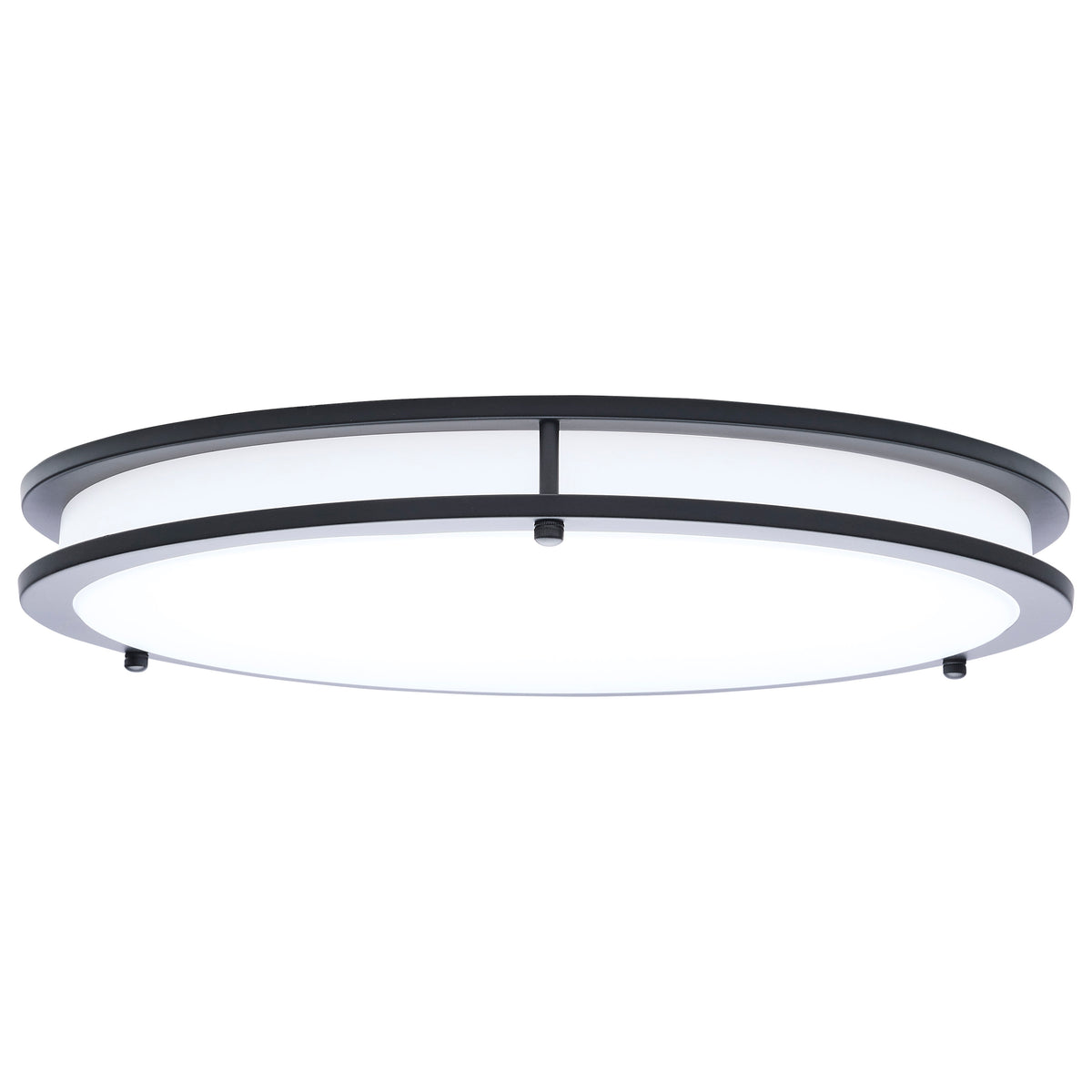 Glamour - LED 17 Inch Flush Mount - Black Finish - 27K/3K/35K/4K/5K CCT Selectable