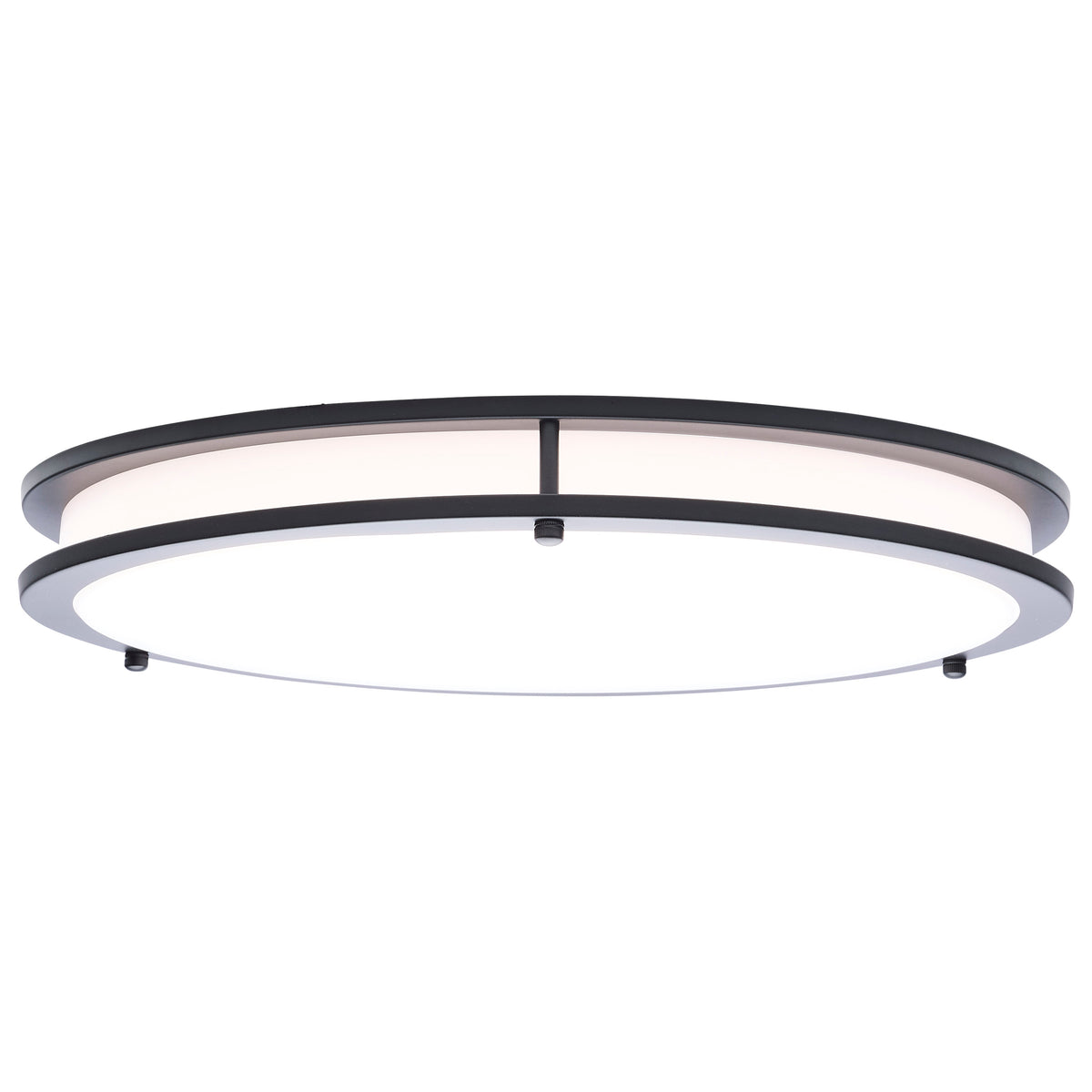 Glamour - LED 17 Inch Flush Mount - Black Finish - 27K/3K/35K/4K/5K CCT Selectable