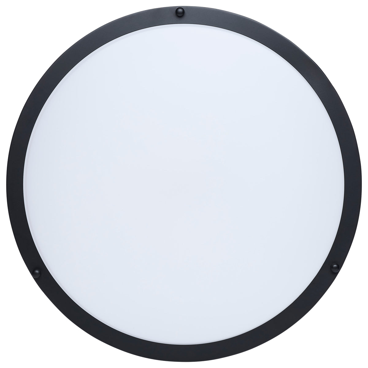 Glamour - LED 17 Inch Flush Mount - Black Finish - 27K/3K/35K/4K/5K CCT Selectable