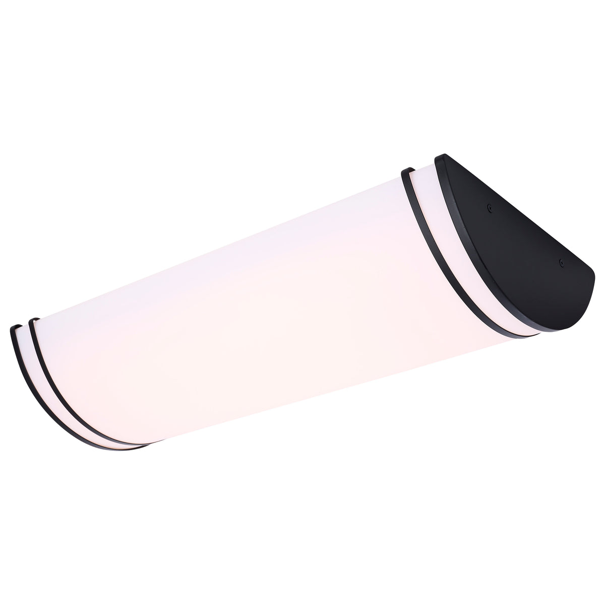 Glamour - LED 25 Inch Linear Flush Mount - Black Finish - 27K/3K/35K/4K/5K CCT Selectable