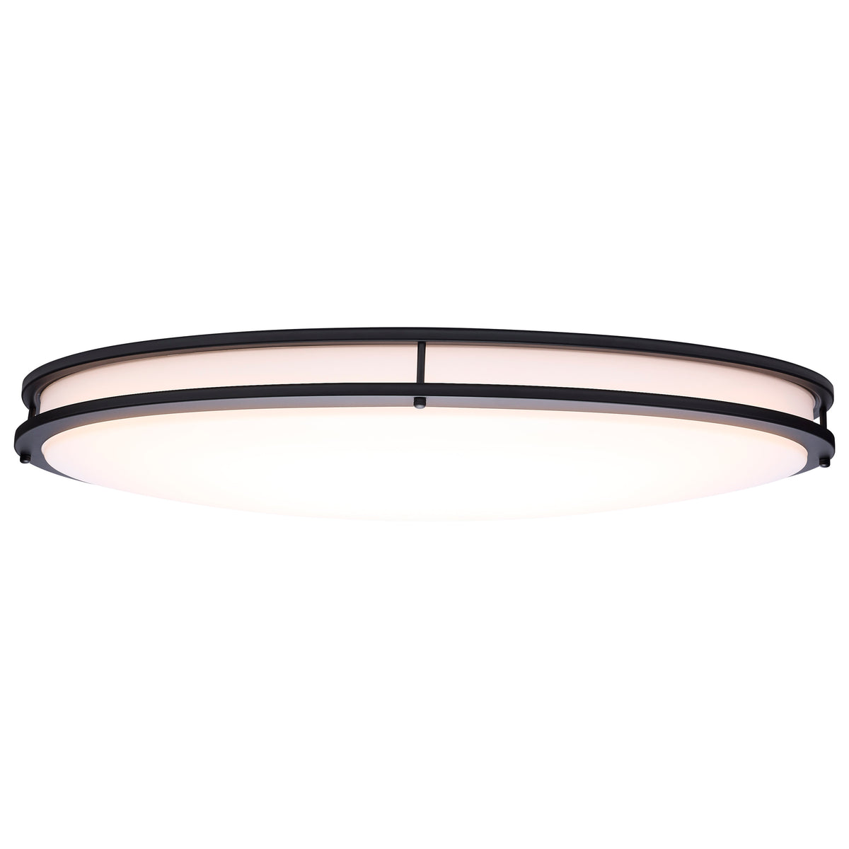 Glamour - LED 32 Inch Oval Flush Mount - Black Finish - 27K/3K/35K/4K/5K CCT Selectable