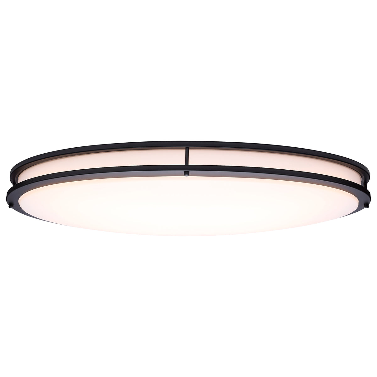 Glamour - LED 32 Inch Oval Flush Mount - Black Finish - 27K/3K/35K/4K/5K CCT Selectable