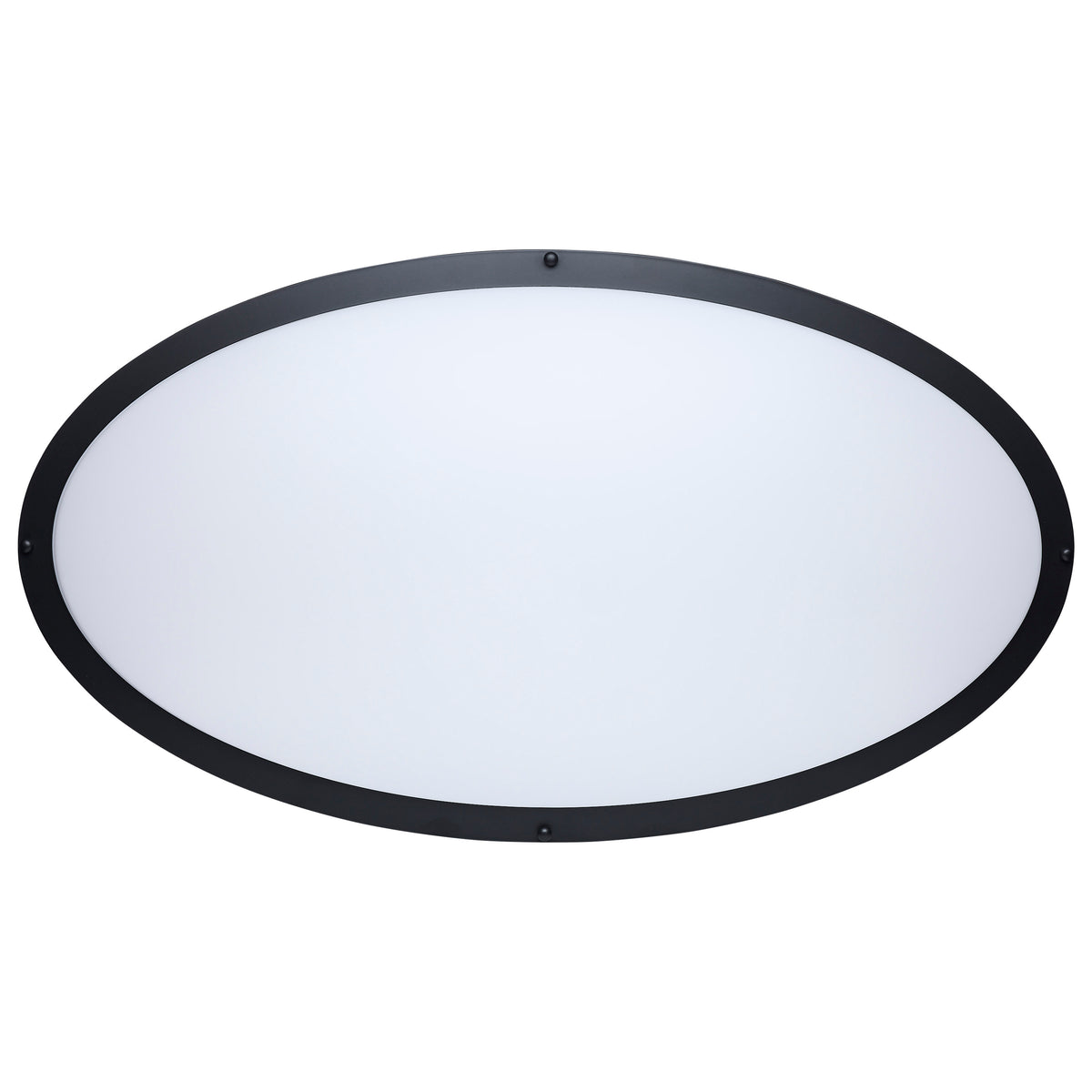Glamour - LED 32 Inch Oval Flush Mount - Black Finish - 27K/3K/35K/4K/5K CCT Selectable