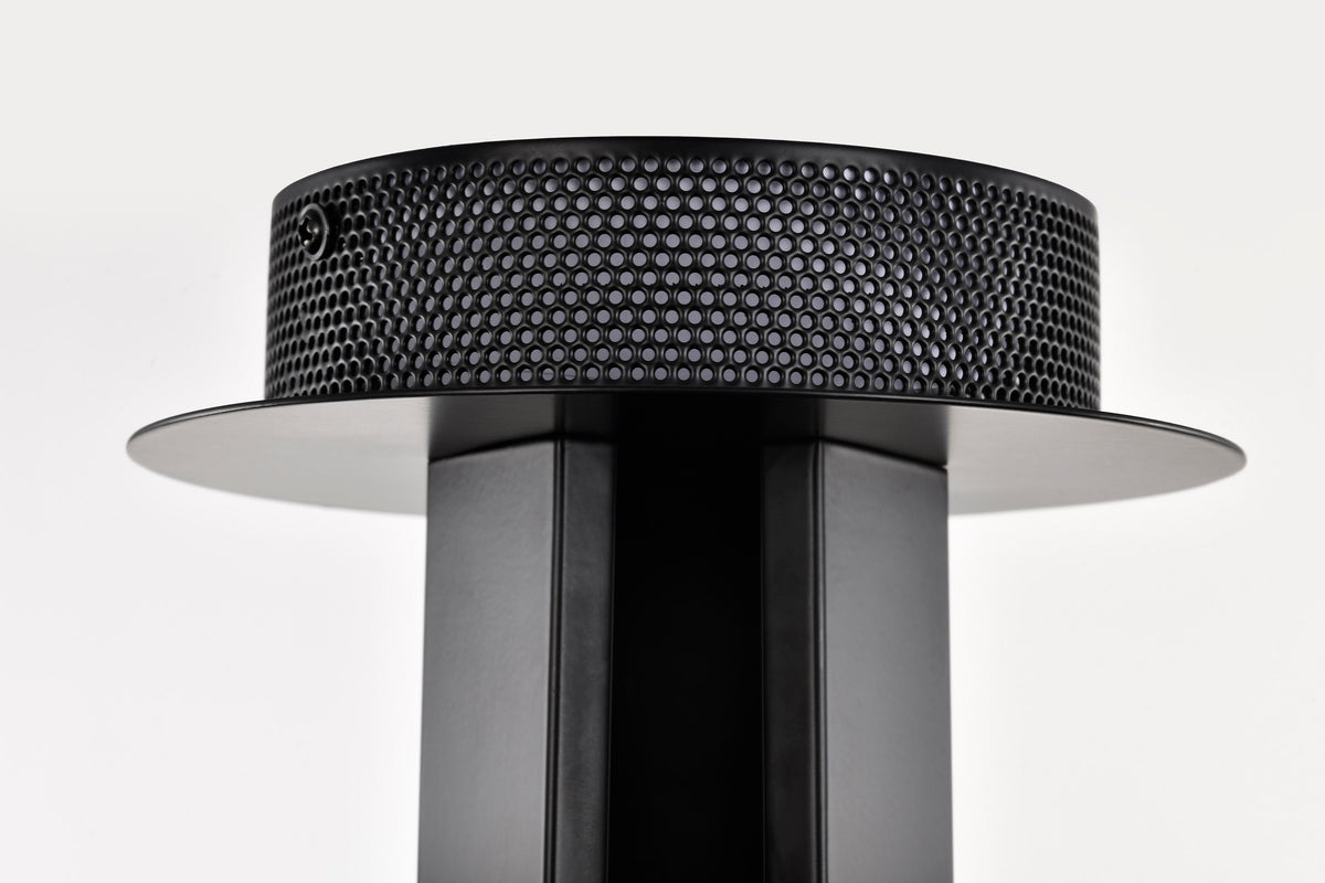 Darrow - 13 Inch LED Semi Flush - Matte Black - Acrylic Panels