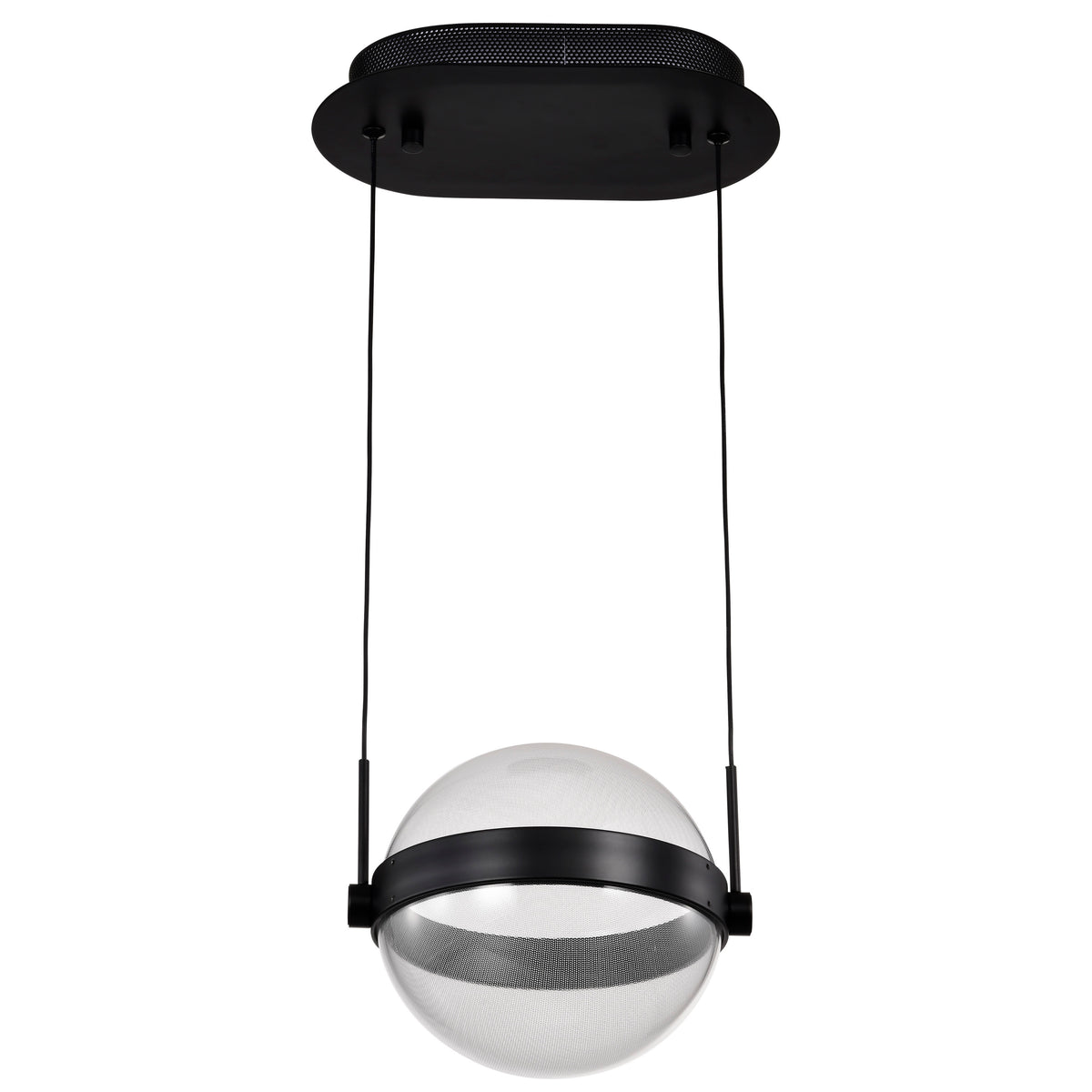 Arvada - 8 Inch LED Pendant - Matte Black - Silk Screened Acrylic Lens product image