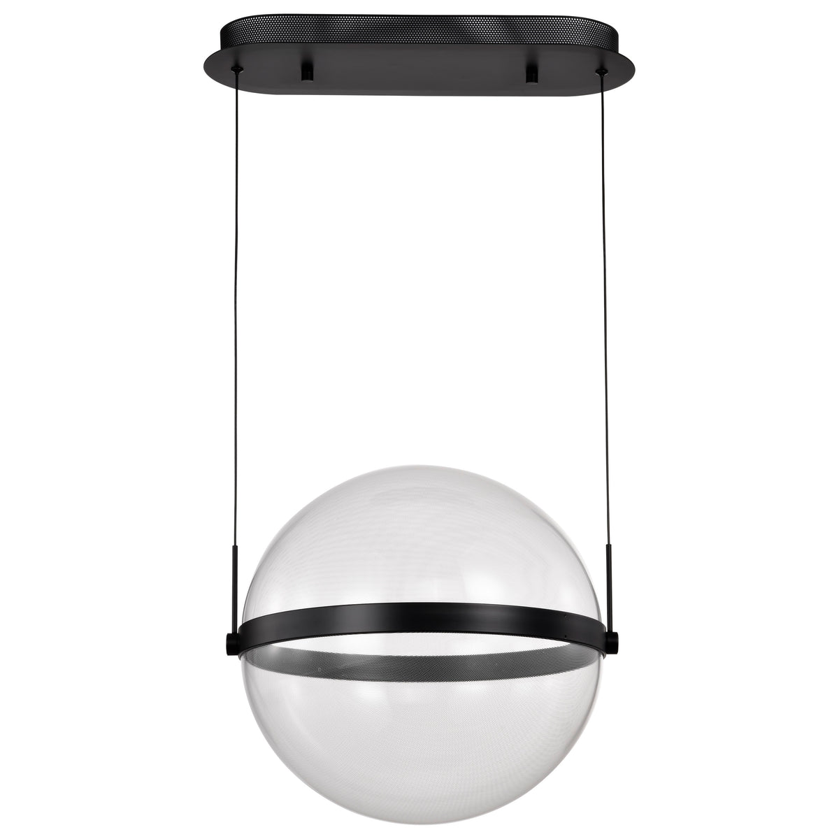 Arvada - 16 Inch LED Pendant - Matte Black - Silk Screened Acrylic Lens lighting product