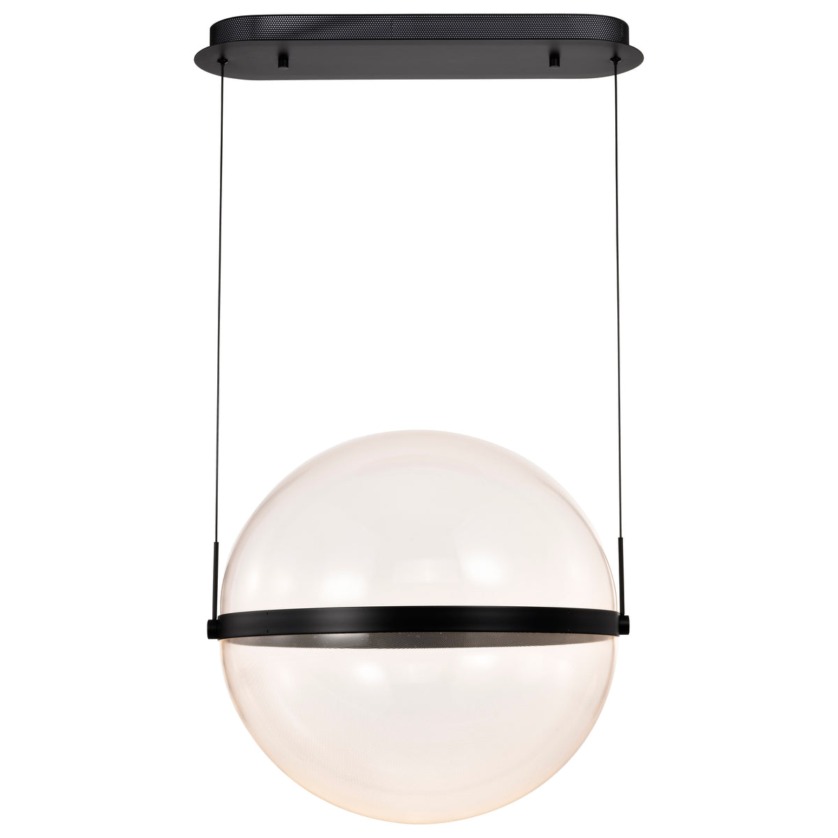 Arvada - 20 Inch LED Pendant - Matte Black - Silk Screened Acrylic Lens