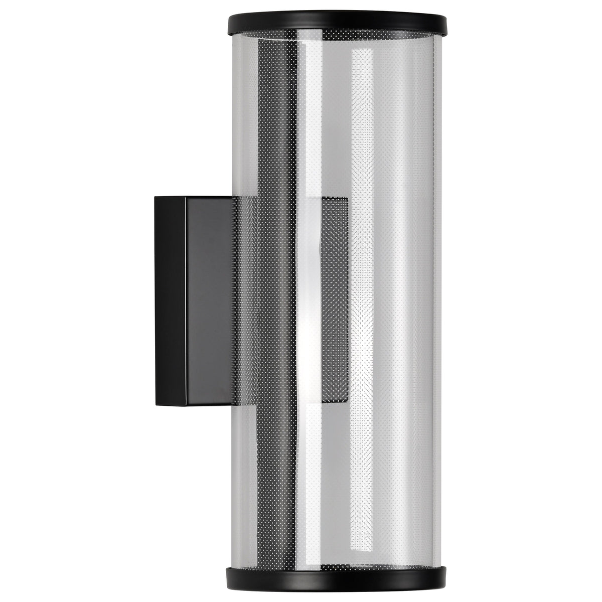 Vale - 12 Inch LED Sconce - Matte Black - Silk Screened Acrylic Lens