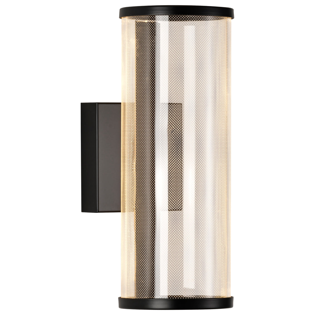 Vale - 12 Inch LED Sconce - Matte Black - Silk Screened Acrylic Lens