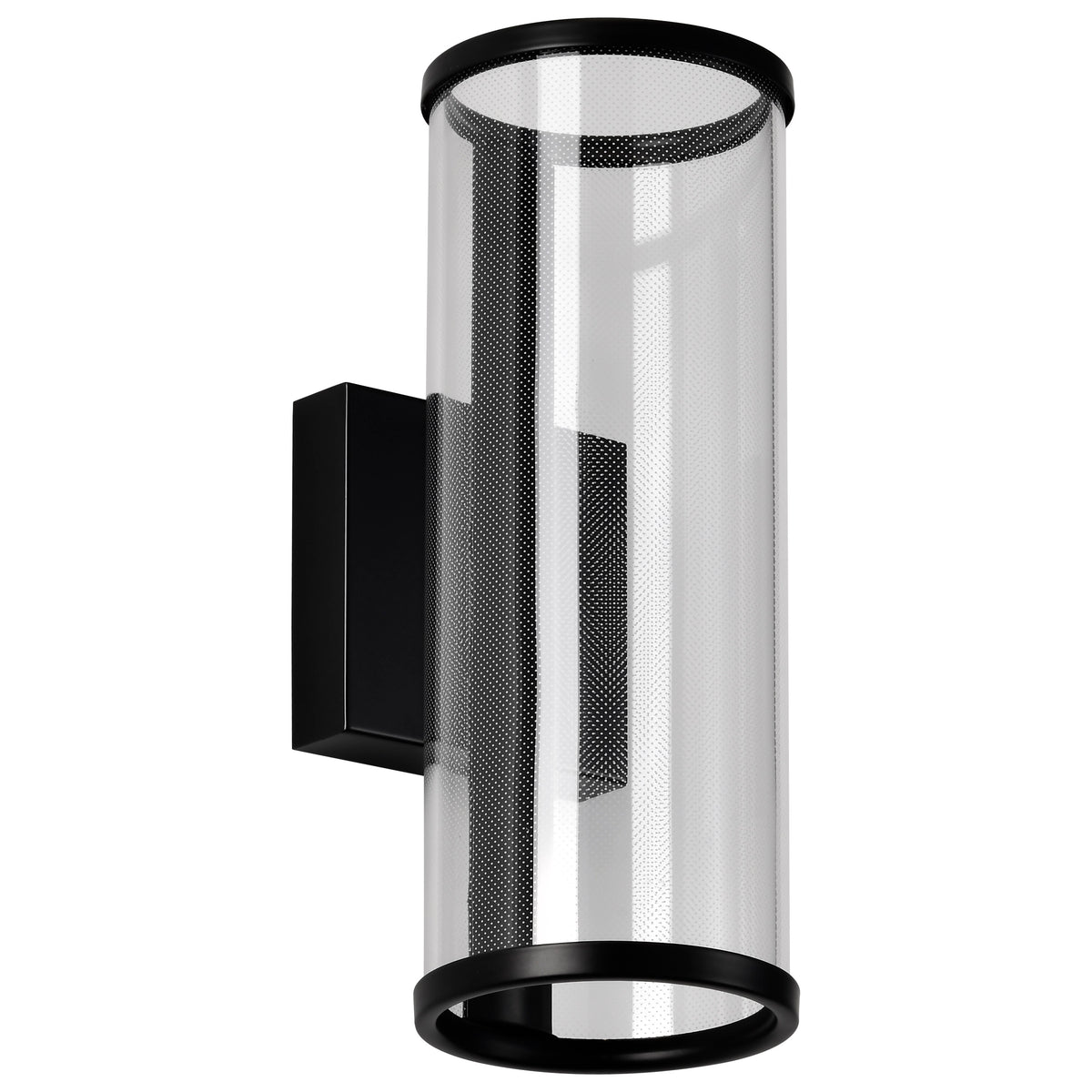 Vale - 12 Inch LED Sconce - Matte Black - Silk Screened Acrylic Lens