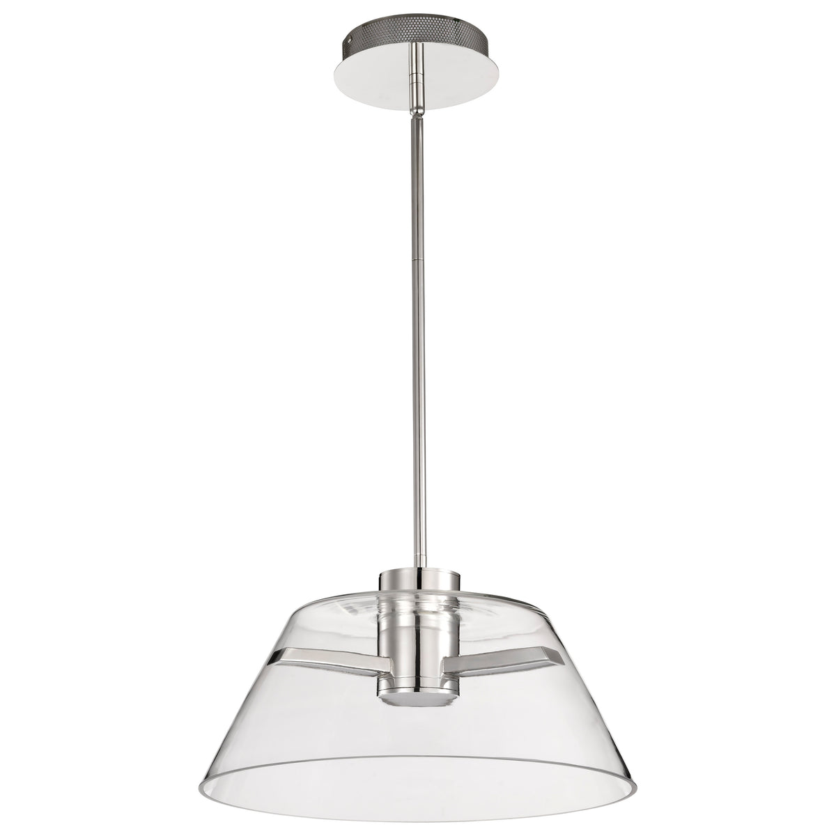 Edmond - 17 Inch LED Pendant - Polished Nickel - Polished Nickel Finish product image