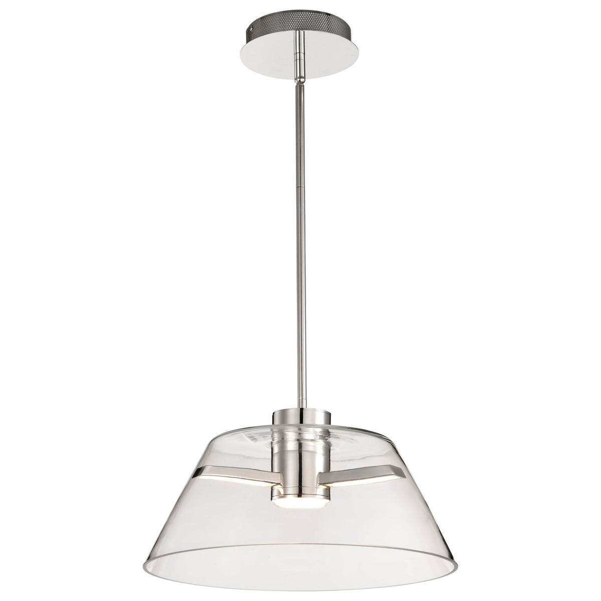 Edmond - 17 Inch LED Pendant - Polished Nickel - Polished Nickel Finish