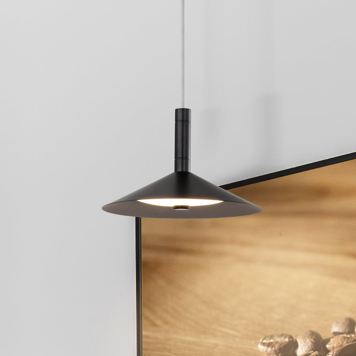 Corrine - 10 Inch LED Pendant - Matte Black - 3K/4K/5K CCT Selectable