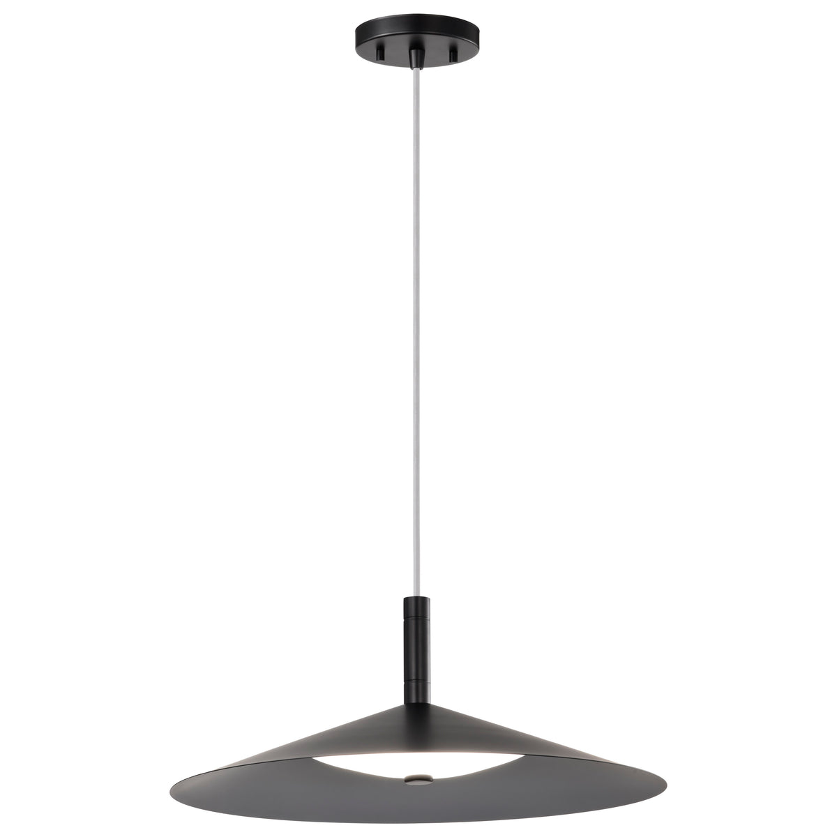 Corrine - 18 Inch LED Pendant - Matte Black - 3K/4K/5K CCT Selectable