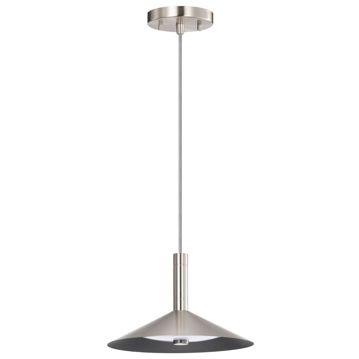 Corrine - 10 Inch LED Pendant - Brushed Nickel - 3K/4K/5K Selectable bulb or fixture view