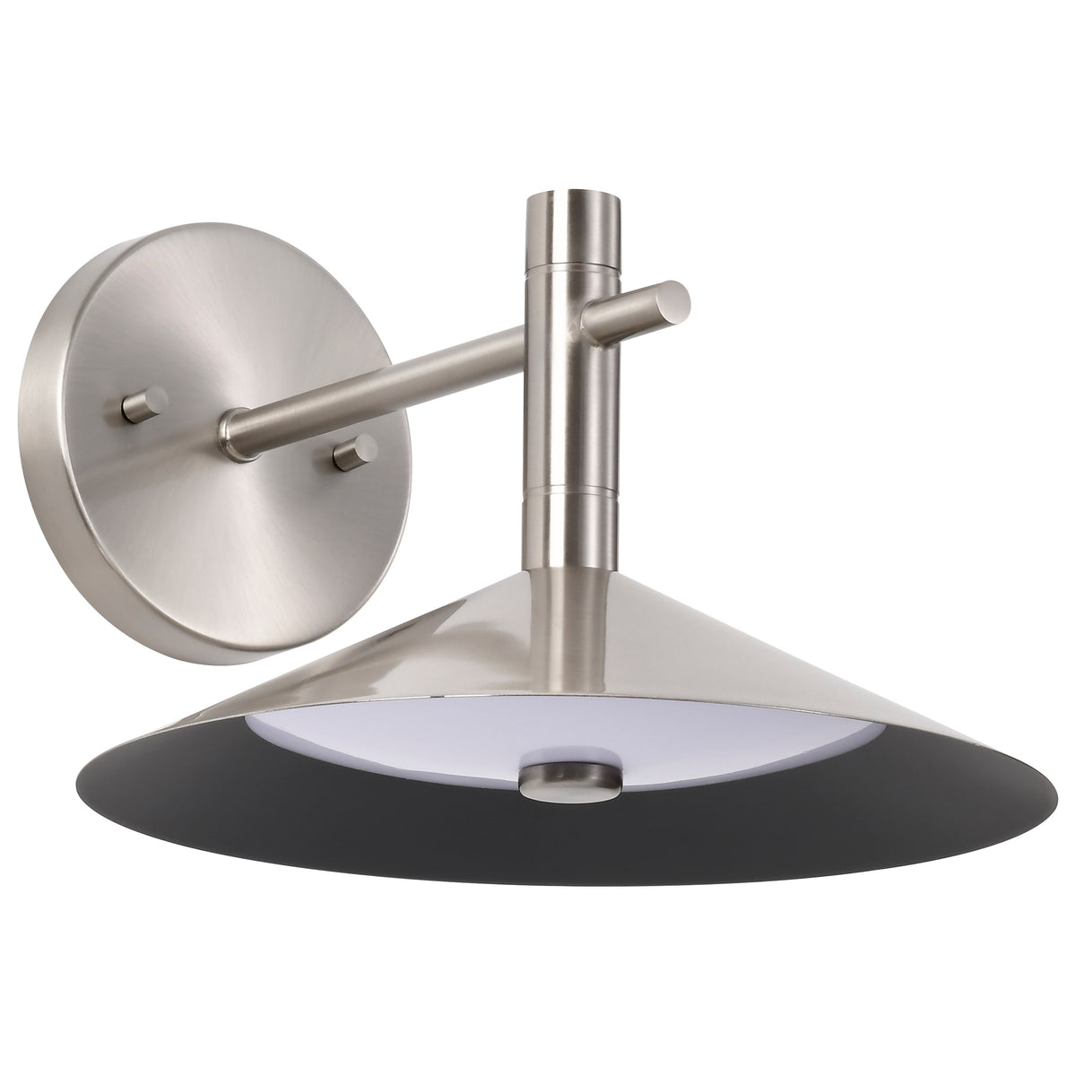 Corrine - 10 Inch LED Wall Sconce - Brushed Nickel - 3K/4K/5K Selectable bulb or fixture view