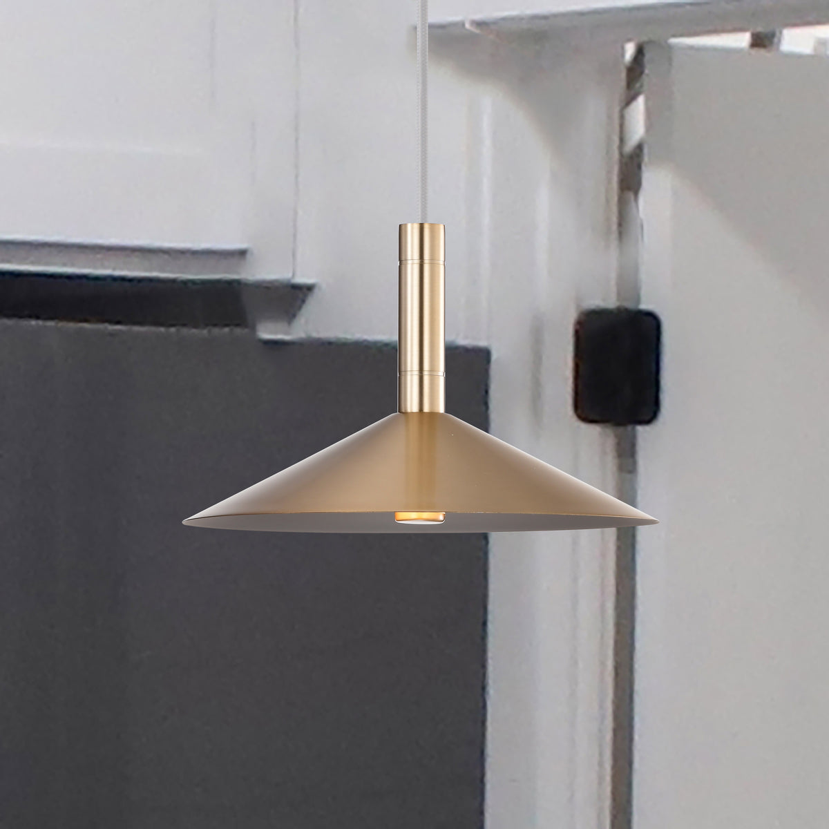 Corrine - 10 Inch LED Pendant - Burnished Brass - 3K/4K/5K CCT Selectable