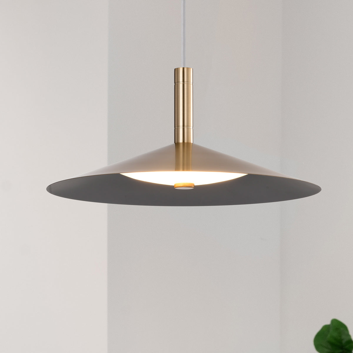 Corrine - 14 Inch LED Pendant - Burnished Brass - 3K/4K/5K CCT Selectable