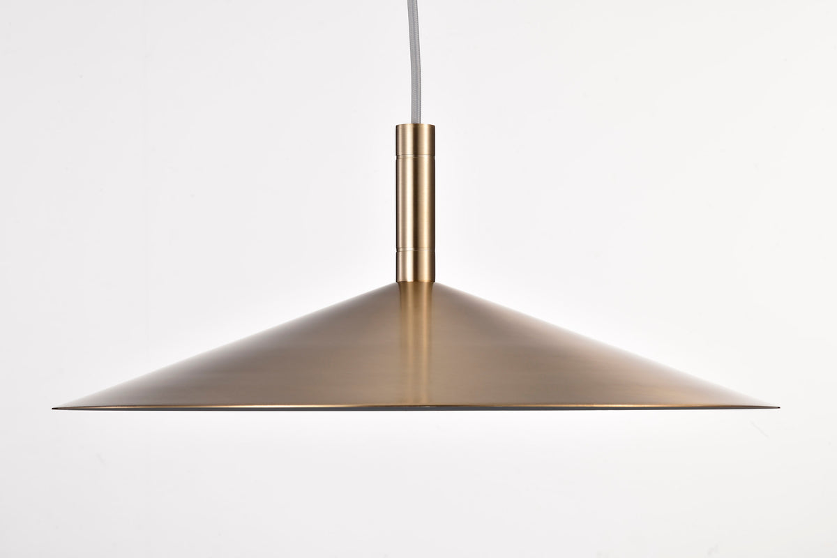 Corrine - 18 Inch LED Pendant - Burnished Brass - 3K/4K/5K CCT Selectable
