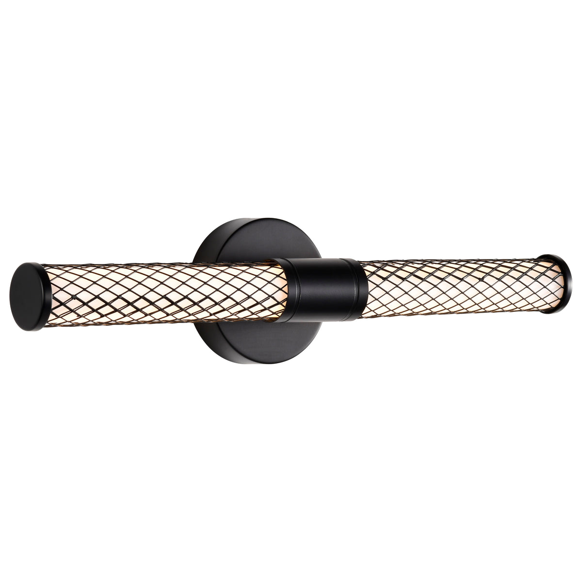 Kingsport - 20 Inch LED Vanity - Matte Black - Acrylic Lens