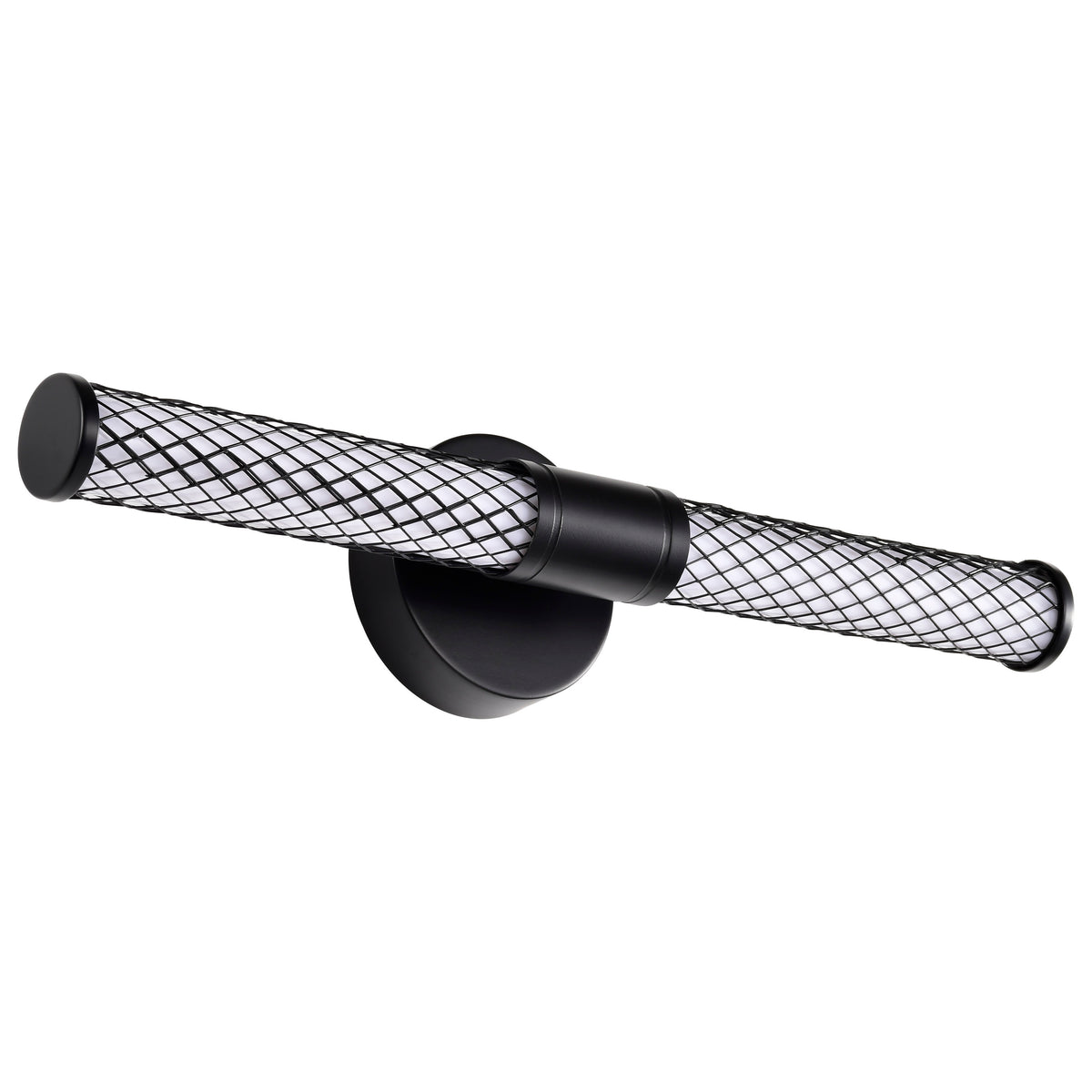 Kingsport - 20 Inch LED Vanity - Matte Black - Acrylic Lens