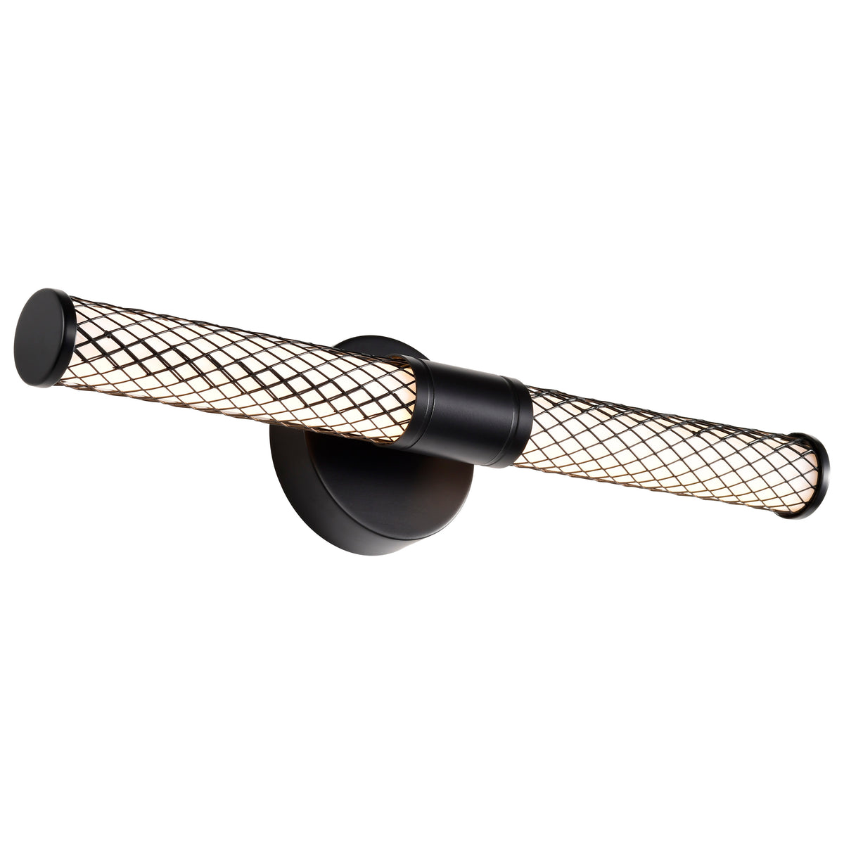 Kingsport - 20 Inch LED Vanity - Matte Black - Acrylic Lens