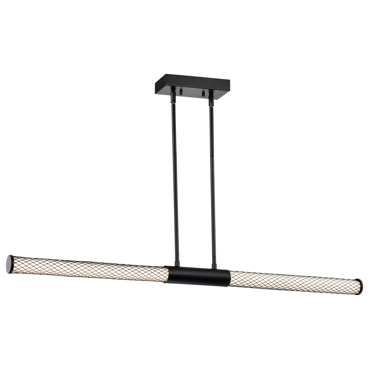 Kingsport - 44 Inch LED Island Pendant - Matte Black - Acrylic Lens