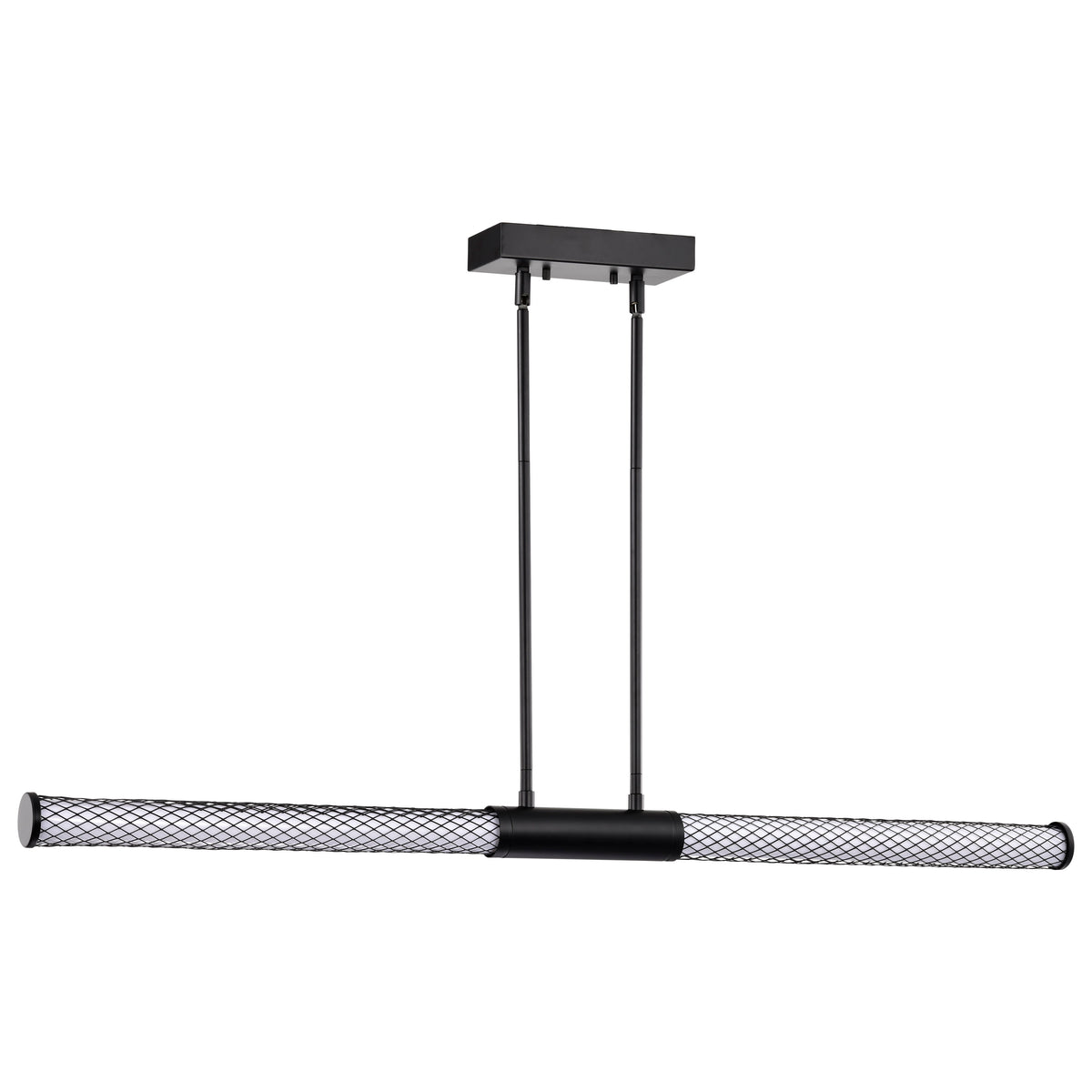 Kingsport - 44 Inch LED Island Pendant - Matte Black - Acrylic Lens