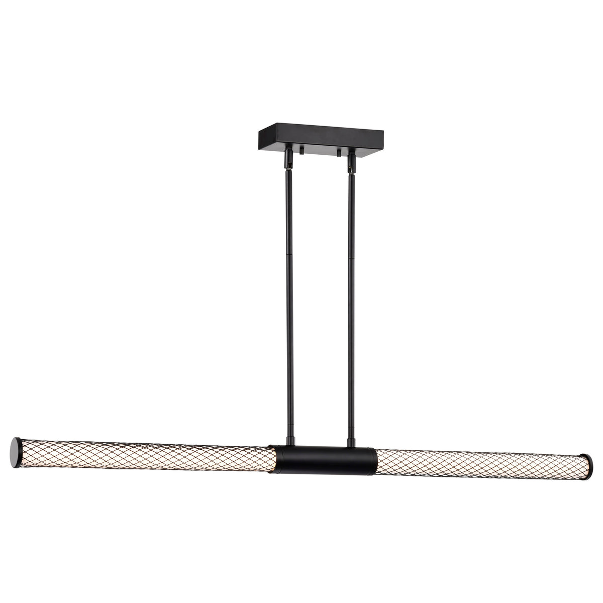Kingsport - 44 Inch LED Island Pendant - Matte Black - Acrylic Lens