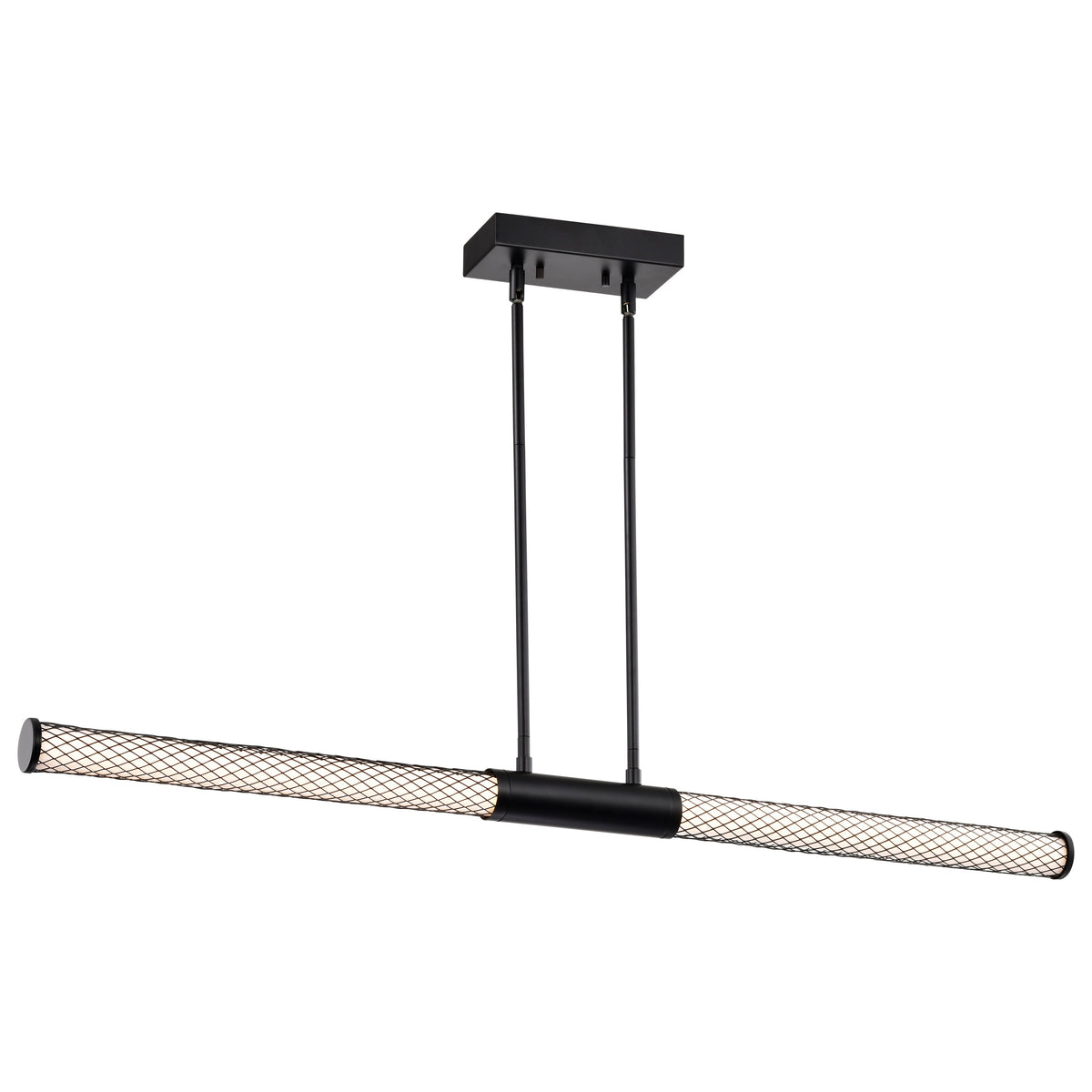 Kingsport - 44 Inch LED Island Pendant - Matte Black - Acrylic Lens