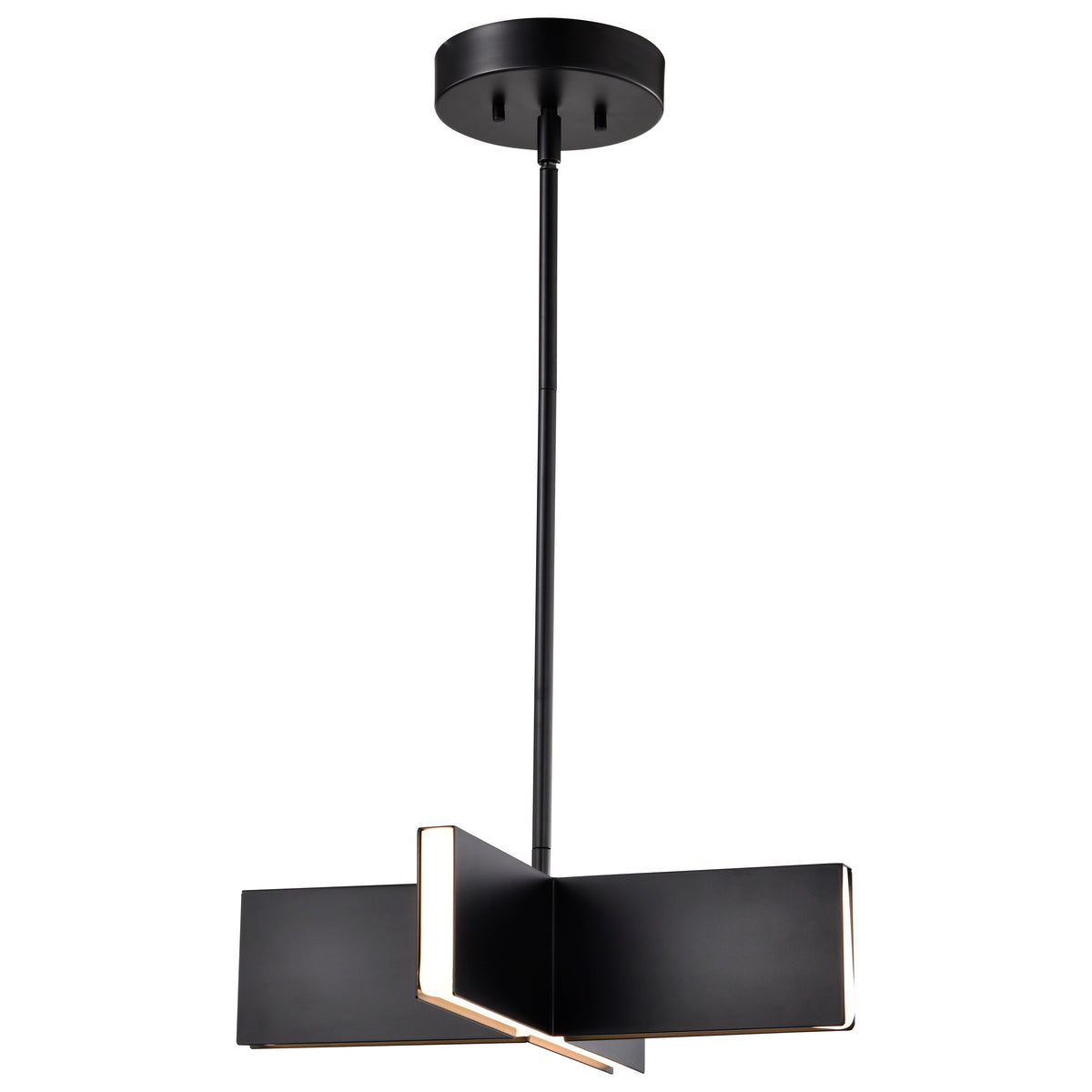Blaine - 16 Inch LED Pendant - Matte Black - Acrylic Lens